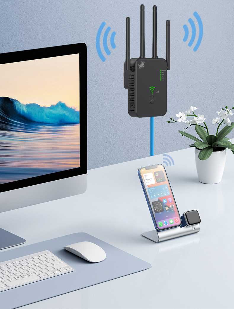 1200Mbps 3 in 1 Dual Band WiFi Extender Repeater Booster
