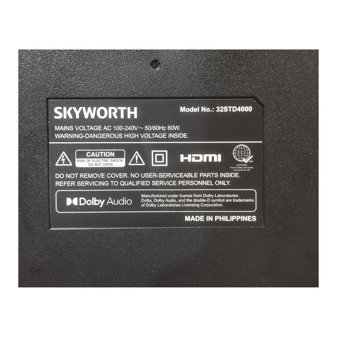 SKYWORTH 32STD4000 SMART TV Motherboard and Speakers - MackTechBiz