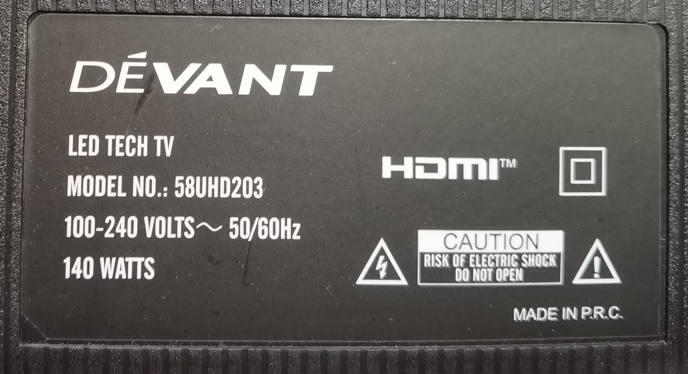 DEVANT 58UHD203 Board - MackTechBiz