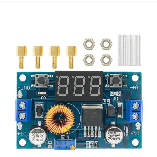 XL4015 5A DC-DC Step-Down Converter With Voltmeter 4.0-38V to 1.25V-36V Adjustable - MackTechBiz