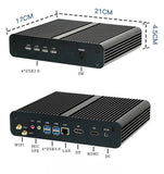 Fanless Intel Mini PC Core i7 1255U i5 1235U  Gaming Office  Micro Desktop Computer 8*USB HD DP 4K