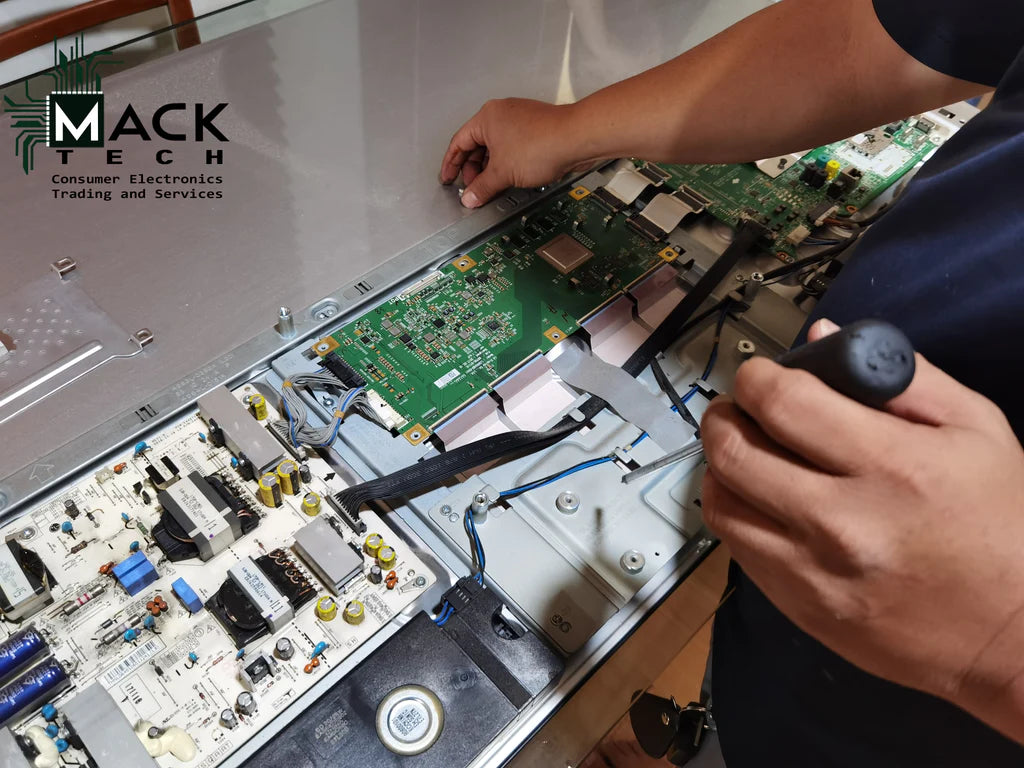 Flat Screen TV Board Repair -MackTechBiz