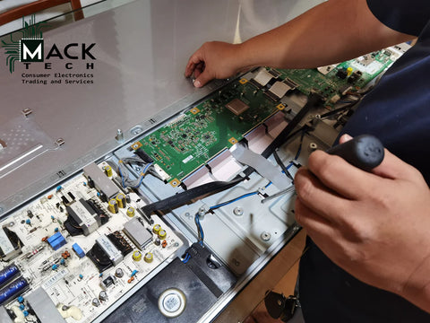 Flat Screen TV Board Repair -MackTechBiz
