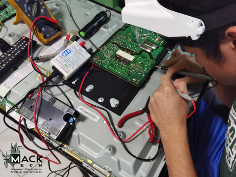 Flat Screen TV Board Repair -MackTechBiz