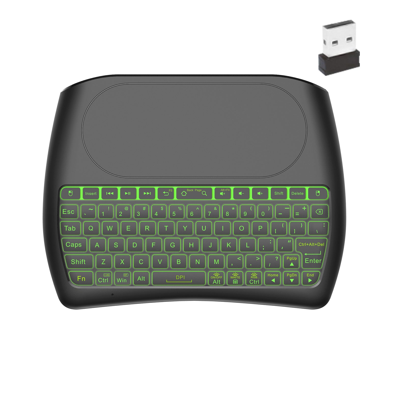 2.4G Wireless Air Fly Mouse Remote TV Remote Keyboard LED Backlight 7 Colors For Smart TV Box Set Top Box - MackTechBiz