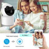 Indoor Mini Cloud 1080P Wireless Camera IP PTZ Auto Tracking Night Vision WIFI Home Surveillance CCTV Network Camera - Tuya App - MackTechBiz