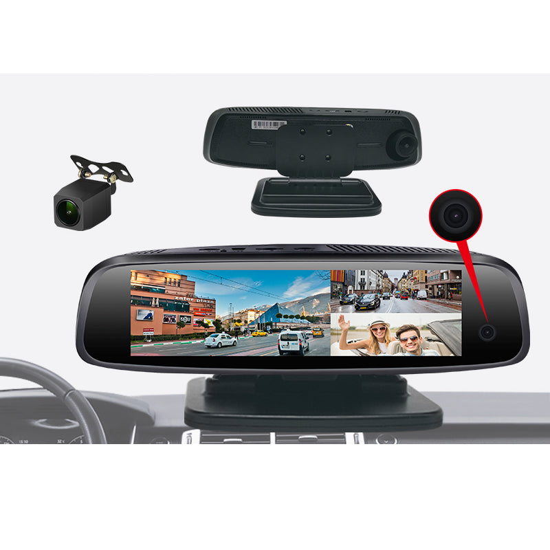 8" 3CH SMART DASH Android 8.1 4G GPS Remote APP  Front Inside Rear Cam - MackTechBiz