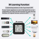 Smart WiFi Universal IR Remote Temperature Humidity Sensor 3 in 1 WIFI IR RF tuya Remote Controled with LED Screen - MackTechBiz