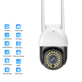 Outdoor HD 2MP 3MP 5MP WIFI IP Camera with Dual Light IP66 Wireless Security CCTV Camera with Lan 1.5 inch Auto Tracking PTZ - V380Pro App - MackTechBiz