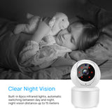 Indoor 3MP CCTV IP Camera  Camera Motion Tracking Detector Night Vision Two Way Audio  Monitor  - ICSEE App - MackTechBiz