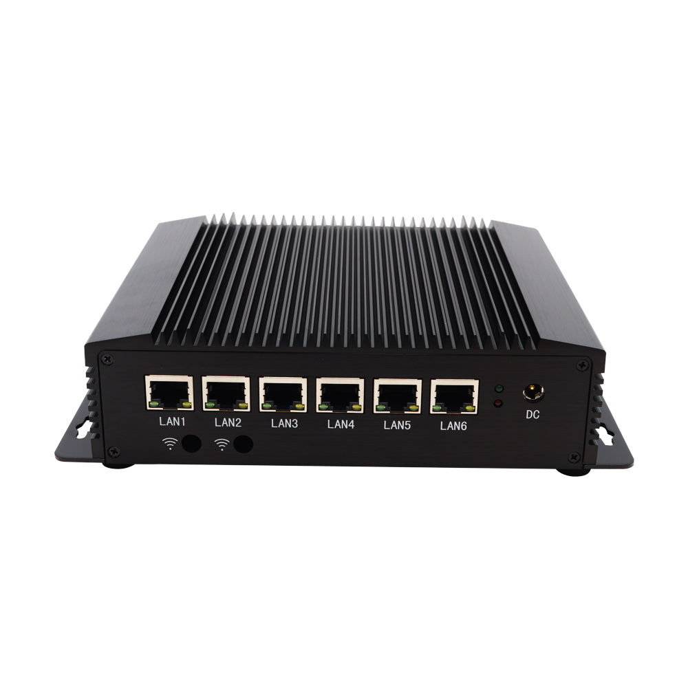 Newest fanless DDR4 6 Lan port core i5-8265U industrial PFSense/OPNSense mini computer support AWAL RTC WOL PXE industrial pc - MackTechBiz