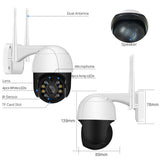 Outdoor Smart WIFI 2MP 3MP 5MP 8MP Camera Outdoor Human Detect Two Way Audio H.265 Home CCTV Surveillance IP Network Camera PTZ 5x Digital Zoom - ICSEE - MackTechBiz