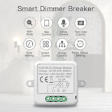 Smart WIFI Dimmer Switch Module  Wireless Control Support 2 Ways Requires ZigBee Smart Breaker - MackTechBiz