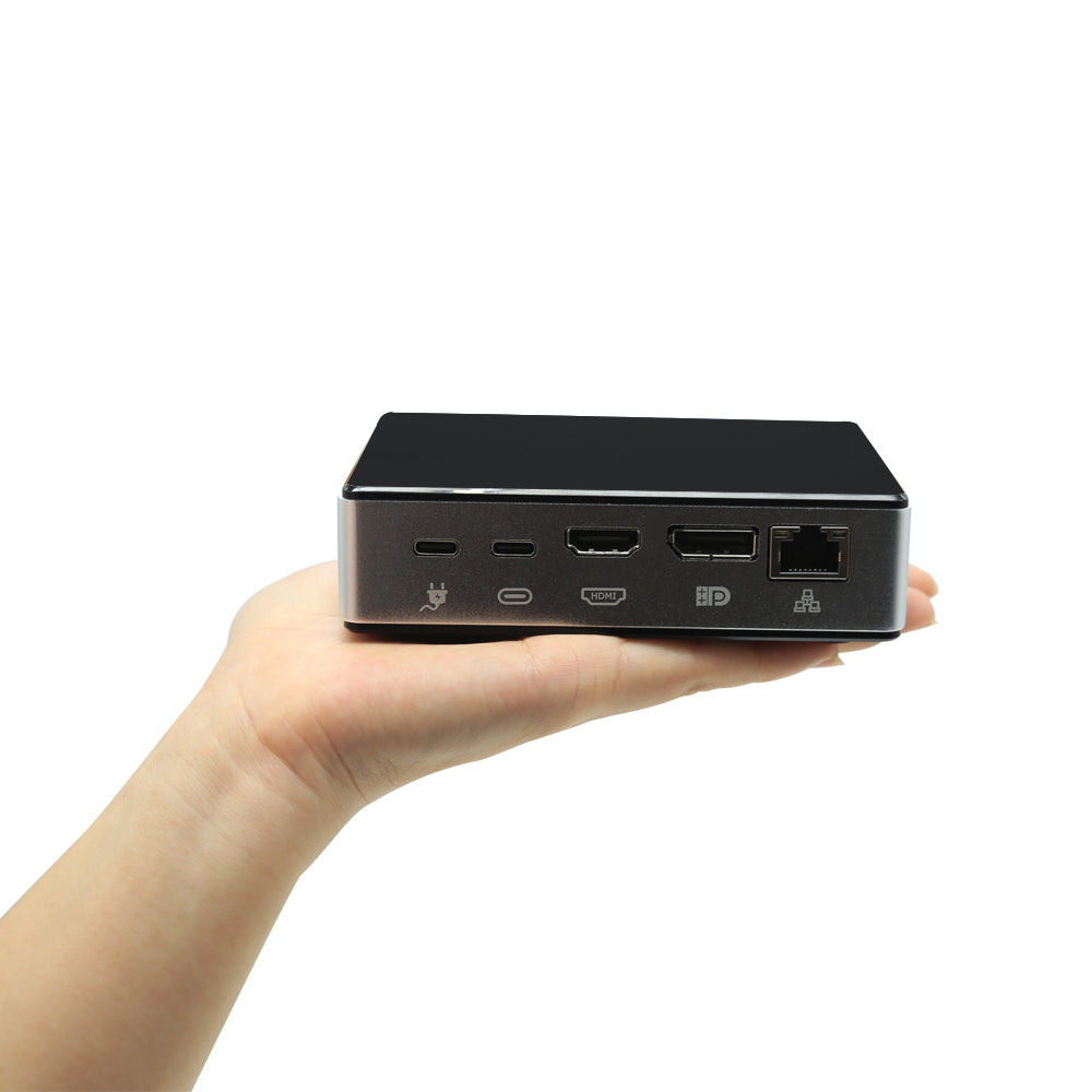 Pocket Mini PC 10th Core i7 1060NG7 PC Gaming Desktop Computers Support RTC, Wake on LAN, Auto power on 3Display - MackTechBiz
