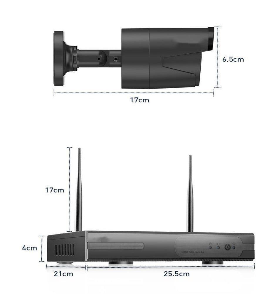 4CH 8CH Wireless NVR Kit P2P 3MP 5MP Camera System Kit Indoor Outdoor IR Night Vision Security IP CCTV Camera WIFI CCTV System-EseeCloud IPPro - MackTechBiz