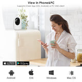 Indoor Sound Wireless Cameras PTZ Motion Tracking 3MP WIFI Camera Baby Sleeping Camera Monitor - MackTechBiz