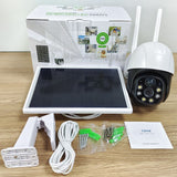 Solar Battery PTZ Camera HD 1080P Outdoor Waterproof 2MP Color Vision CCTV Security Surveillance IP Camera V380 Pro - MackTechBiz