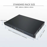 Firewall Router 1U Rack Server 6 LAN Core-i7 7660U 6500U Core-i5 7360U 16GB DDR4 AES-NI Pfsense Network System Industrial PC - MackTechBiz