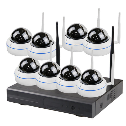 Outdoor Indoor Hot 4CH 8CH 3MP 5MP H.265 Wireless IP Camera Kit WIFI Bullet  CCTV Camera Surveillance System - EseeCloud IPPro - MackTechBiz