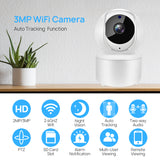 Indoor 3MP CCTV IP Camera  Camera Motion Tracking Detector Night Vision Two Way Audio  Monitor  - ICSEE App - MackTechBiz