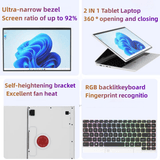 14-inch Multi Form Touch Screen Intel Celeron N5105 16GB RAM Portable 2 in 1Tablet Laptop - MackTechBiz