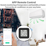 Smart WiFi Universal IR Remote Temperature Humidity Sensor 3 in 1 WIFI IR RF tuya Remote Controled with LED Screen - MackTechBiz