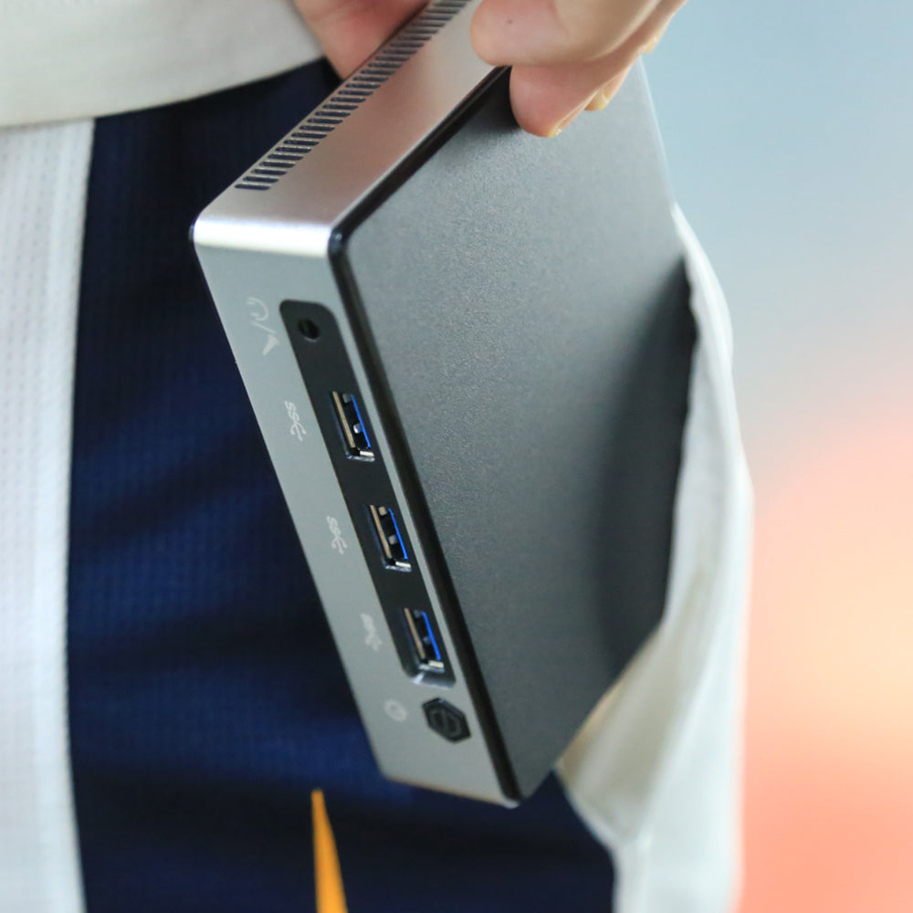Pocket Mini PC 10th Core i7 1060NG7 PC Gaming Desktop Computers Support RTC, Wake on LAN, Auto power on 3Display - MackTechBiz