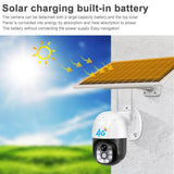 Solar Battery PTZ Camera HD 1080P Outdoor Waterproof 2MP Color Vision CCTV Security Surveillance IP Camera V380 Pro - MackTechBiz