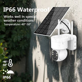 Outdoor Home 360 PTZ  2MP 5x Zoom Solar Camera Wireless Battery Solar Powered Security Alarm Surveillance 1080p WIFI Solar Camera - ICSee App - MackTechBiz