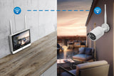4CH 8CH H.265 Indoor Outdoor Wireless NVR Kit IP Camera  WIFI 2MP 3MP System Home 12.5 inch LCD  Kit Wireless Cascade Security Camera System - Tuya app - MackTechBiz