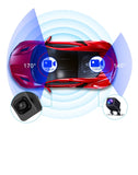 4K Car DVR Dash Camera 4 inch Rear View Mirror Car Video Recorder IMX415 Ultra HD 3840*2160P Dash Cam with Reverse Camera - MackTechBiz