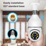 Outdoor/Indoor WIFI Light Bulb Camera Wireless 2MP 3MP E27 Socket Color Night Vision IP Dome Camera IP66 P2P PTZ Camera - V380Pro App - MackTechBiz