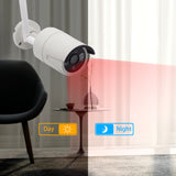 4CH 8CH H.265 Indoor Outdoor Wireless NVR Kit IP Camera  WIFI 2MP 3MP System Home 12.5 inch LCD  Kit Wireless Cascade Security Camera System - Tuya app - MackTechBiz