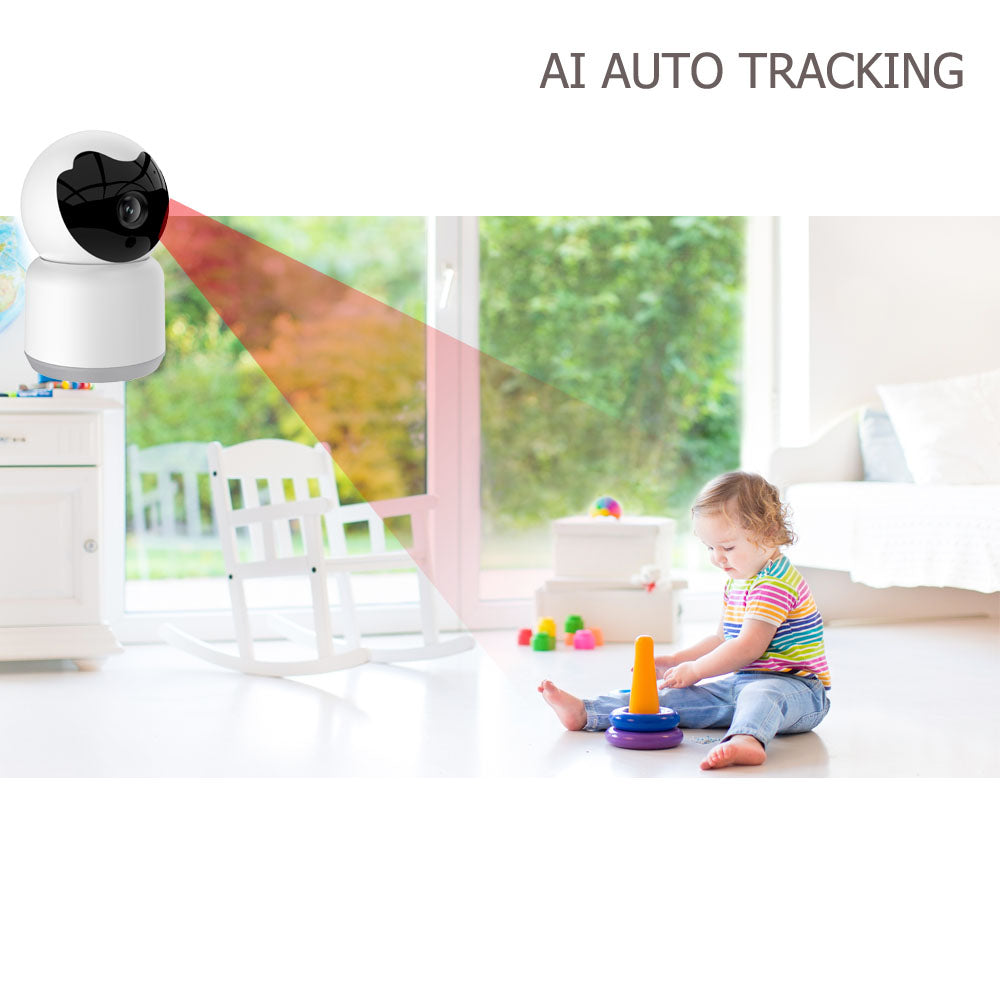 Indoor Mini Cloud 1080P Wireless Camera IP PTZ Auto Tracking Night Vision WIFI Home Surveillance CCTV Network Camera - Tuya App - MackTechBiz