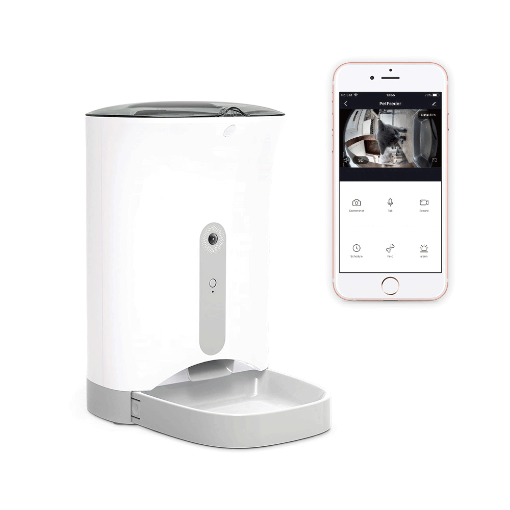 Smart Pet Bowl Automatic Feeder with Camera - MackTechBiz