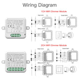 Smart WIFI Dimmer Switch Module  Wireless Control Support 2 Ways Requires ZigBee Smart Breaker - MackTechBiz
