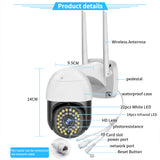 Outdoor HD 2MP 3MP 5MP WIFI IP Camera with Dual Light IP66 Wireless Security CCTV Camera with Lan 1.5 inch Auto Tracking PTZ - V380Pro App - MackTechBiz