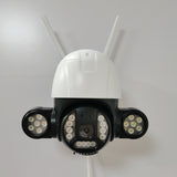 Outdoor Wireless PTZ Camera 3MP 5MP Intelligent Double Light Humanoid Recognition Alarm Outdoor WIFI Camera Memory Card CMOS - V380Pro - MackTechBiz