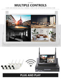 4CH H.265 WIFI NVR with 7inch LCD 3MP 5MP  Security Camera Wireless IP Outdoor Bullet WIFI IP NVR Kit Security Camera System ESEECloud IPPRO - MackTechBiz