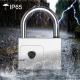 Tuya BLE smart fingerprint padlock IP65 waterproof USB charging key unlock anti-theft bag cabinet door lock - MackTechBiz