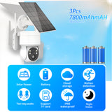 Outdoor Home 360 PTZ  2MP 5x Zoom Solar Camera Wireless Battery Solar Powered Security Alarm Surveillance 1080p WIFI Solar Camera - ICSee App - MackTechBiz