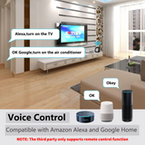 Smart WiFi Universal IR Remote Temperature Humidity Sensor 3 in 1 WIFI IR RF tuya Remote Controled with LED Screen - MackTechBiz