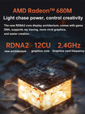 AMD Powerful Mini PC Ryzen 9 6900HX Ryzen 7 6850U 6600U Windows11 Pro DDR5 Ram 2*8K@60Hz Dual 2.5G LAN Desktops Gaming Computer - MackTechBiz
