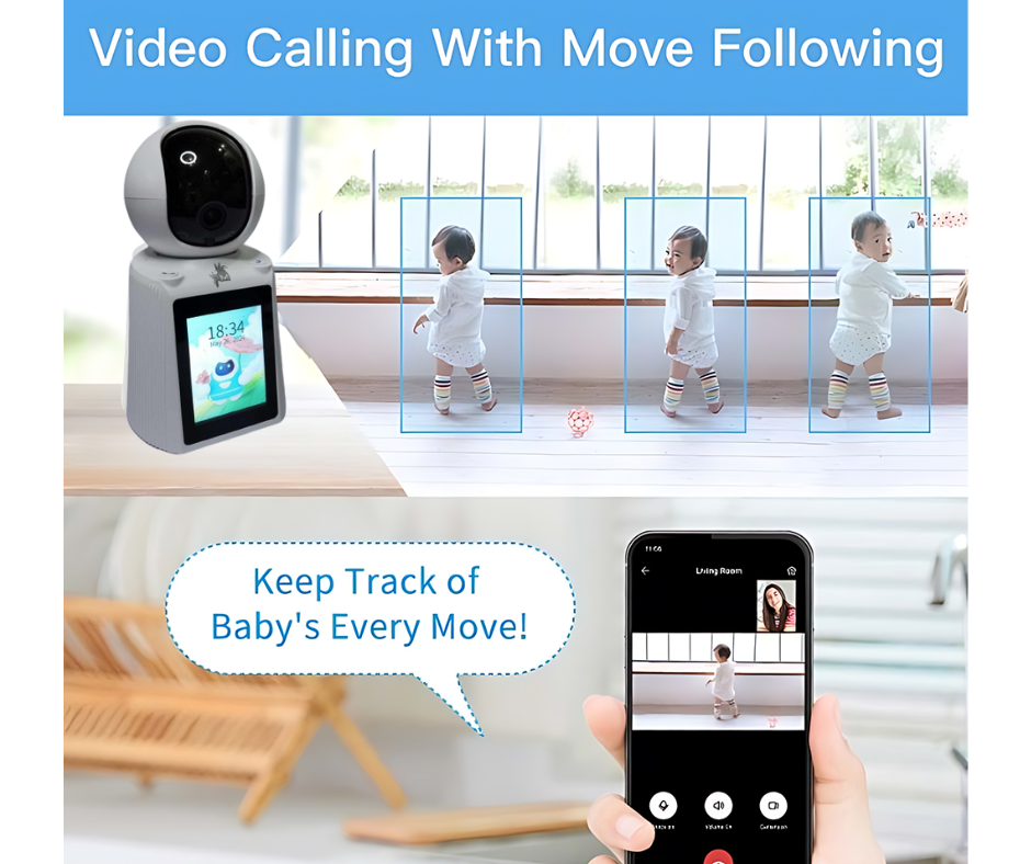 Video Calling Smart WiFi Camera with Two Way Audio Indoor Auto Trackin ...