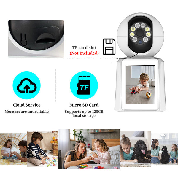 Video Calling Smart WiFi Camera with Bluetooth Remote Calling Two Way ...