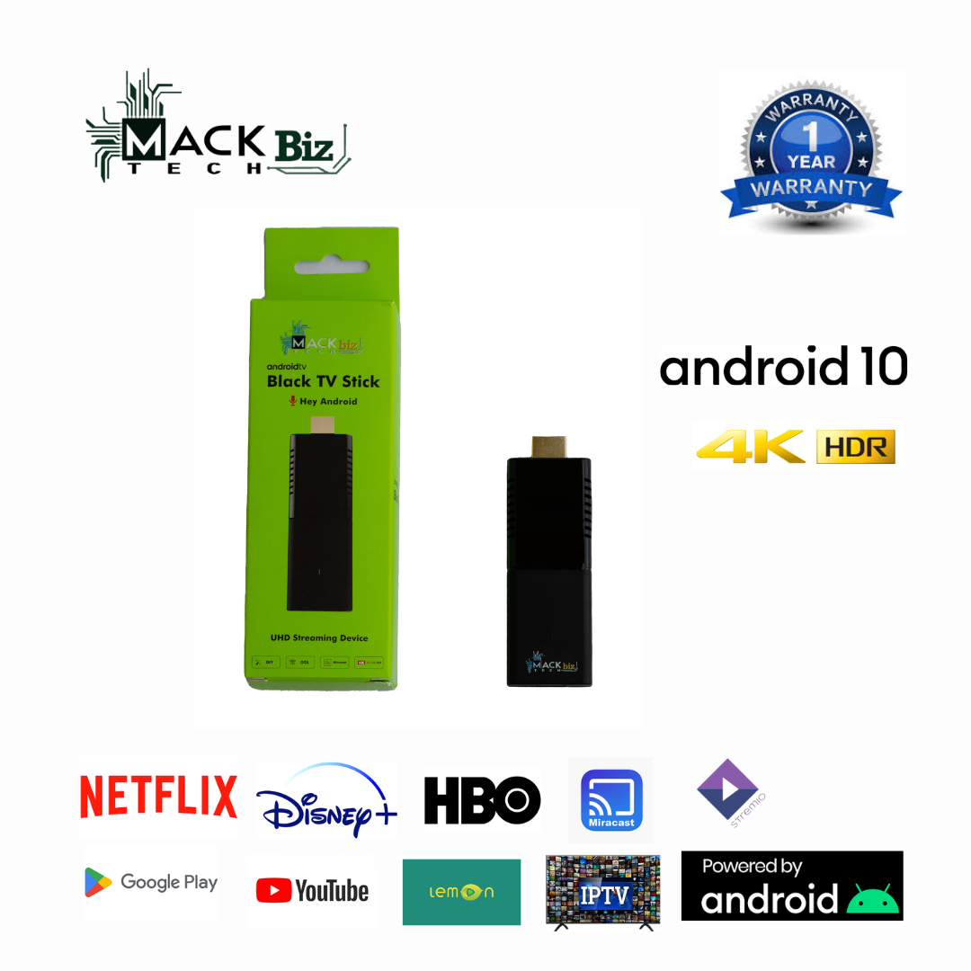 TV Stick Android 10 Allwinner Best TV Box  BT 2.4G/5G Wifi 2GB DDR 16GB Quad Core Fire Stick- MackTechBiz
