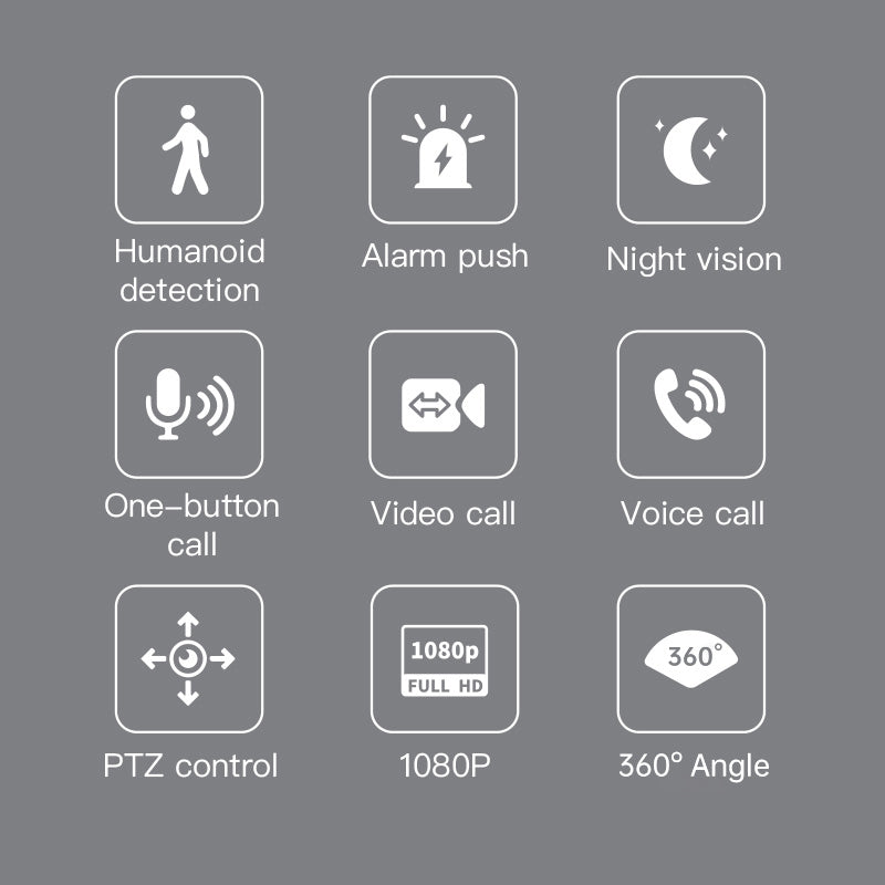 Video Calling Smart WiFi Camera with Two Way Audio Indoor Auto Trackin ...