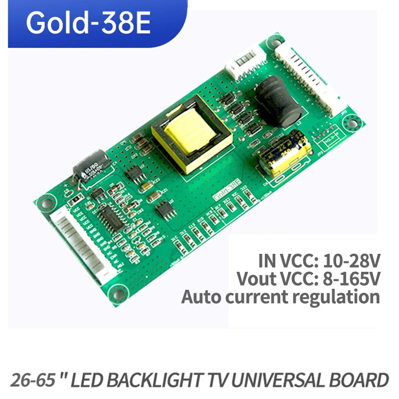 Universal Auto LED LCD TV Backlight LED Boost Board Gold-38E - MackTechBiz