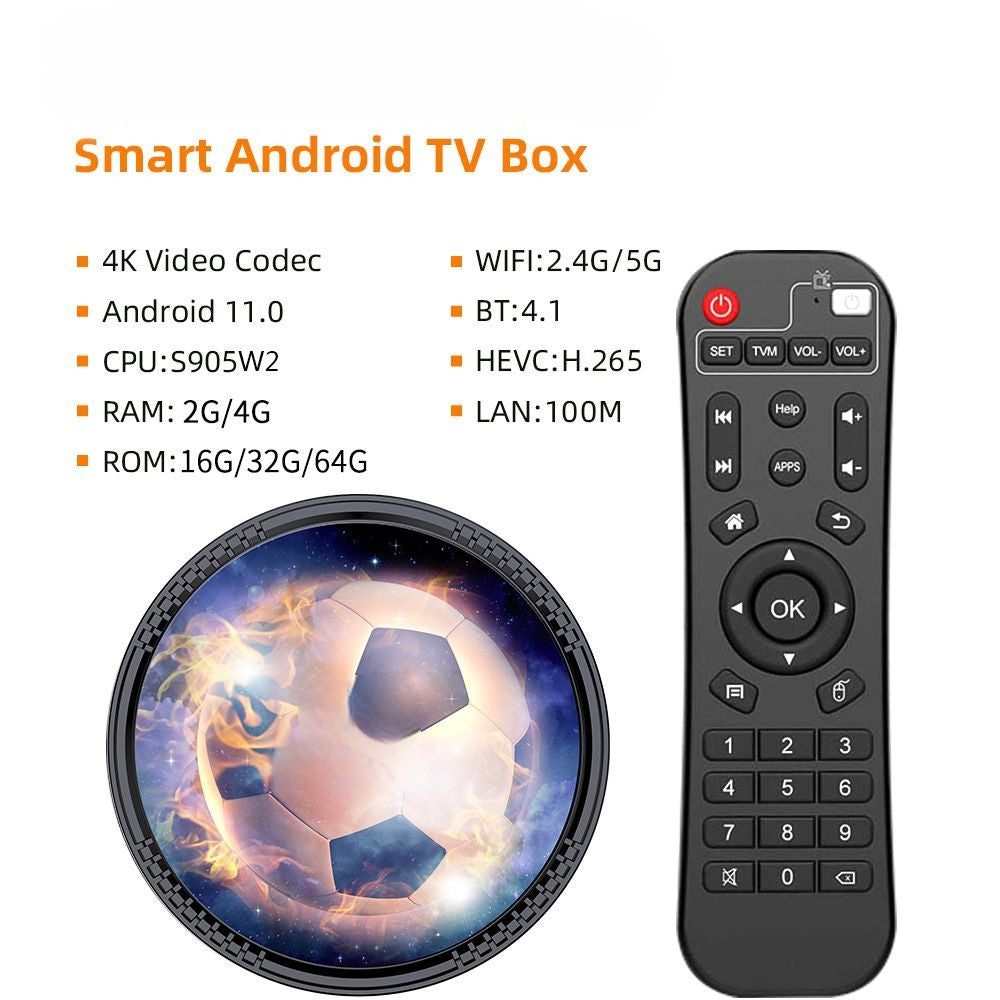 Android 11 TV Box S905W2 2.4G 5G Dual WIFI LAN 100M Quad Core HD TV Box H.265 BT 4k - MackTechBiz
