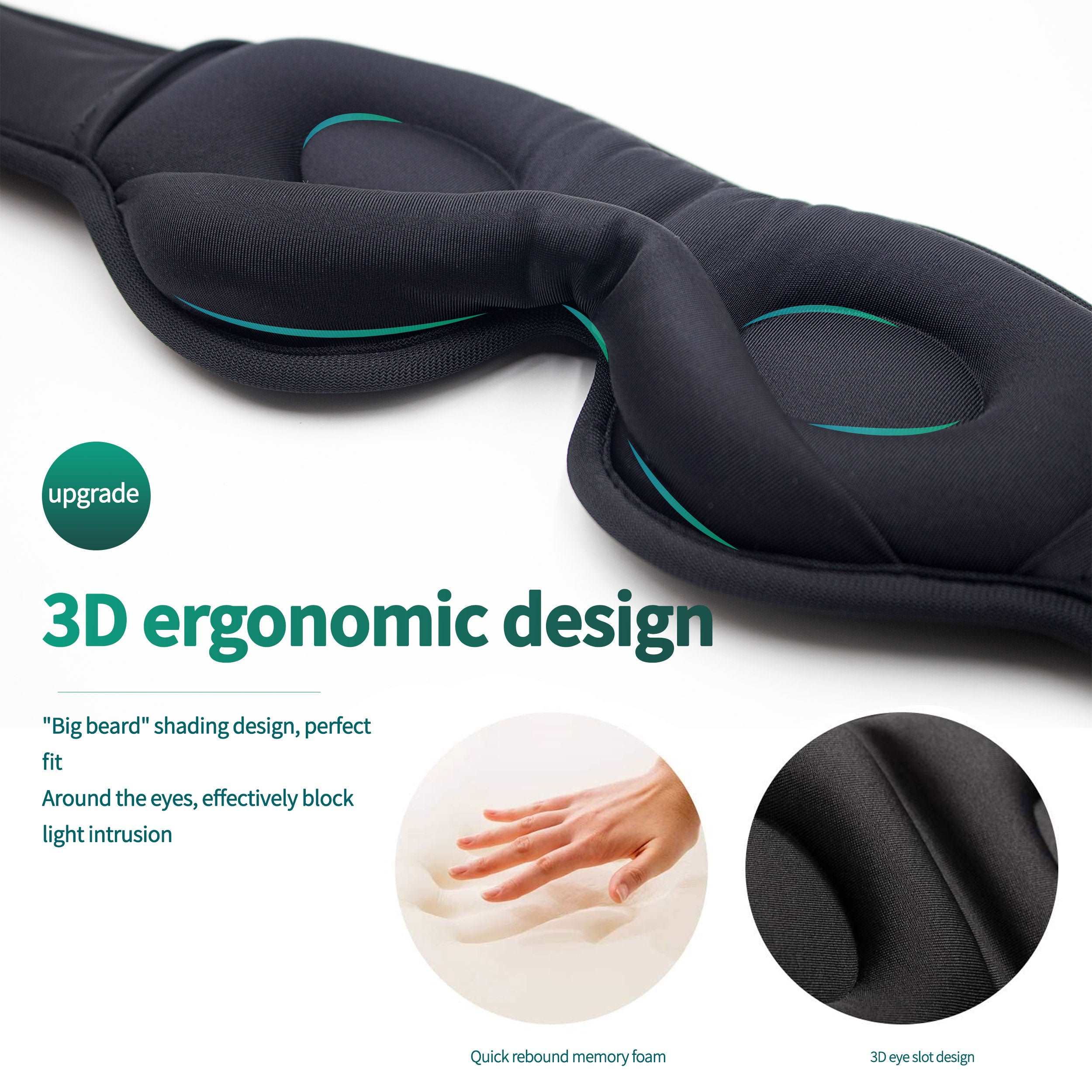Bluetooth Soft Elastic Sleeping Headphones Eye Mask - MackTechBiz